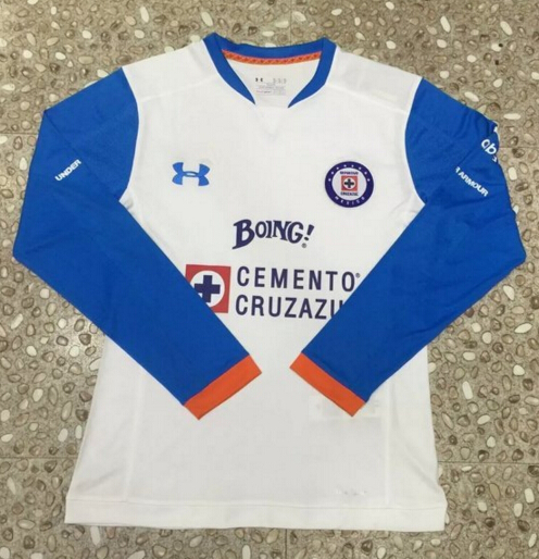 Cruz Azul 2015-16 Away Soccer Jersey LS